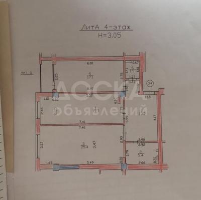 Продаю 2-комнатную квартиру, 82кв. м., этаж - 6/10, Чуй Турусбекова.