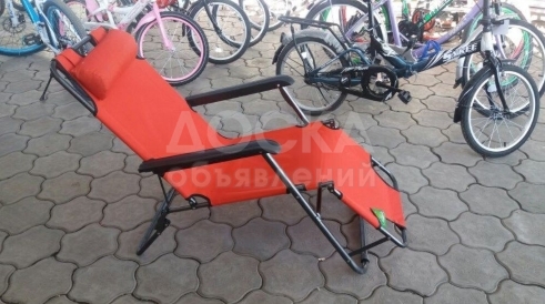 Шезлонг раскладушка