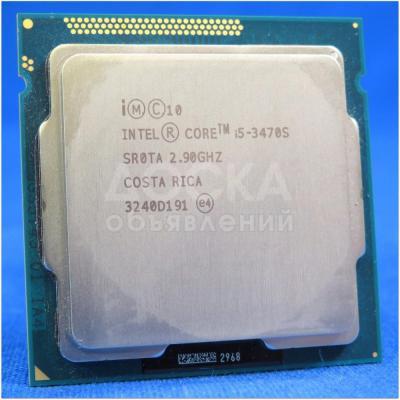 Процессор I5-3470s 2,9гц 1155 сокет (можно разгонять до 3,6 гц)