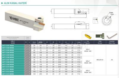 Резцы,фрезцы,державки MBC токарные  DKT-I,  K, H, HK, TT