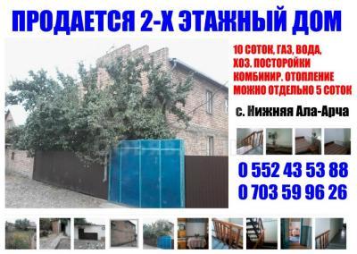 ПРОДАЕТСЯ 2-Х ЭТАЖНЫЙ ДОМ

10 CОТОК, ГАЗ, ВОДА,
ХОЗ. ПОСТРОЙКИ
КОМБИНИР. ОТОПЛЕНИЕ
МОЖНО ОТДЕЛЬНО 5 СОТОК

 

 с. Нижняя Ала Арча