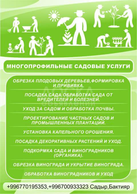 Многопрофильные садовые услуги