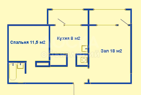 Продаю квартиру 2-ком., 52кв. м., этаж - 3/9, 3 мрн д 48.