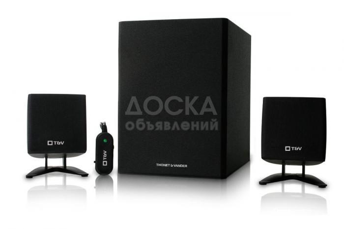 Колонки Thonet & Vander "Spiel": 2.1, 16W, чёрный