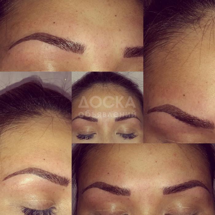 Татуаж бровей (теневая растушевка, волосковый метод)