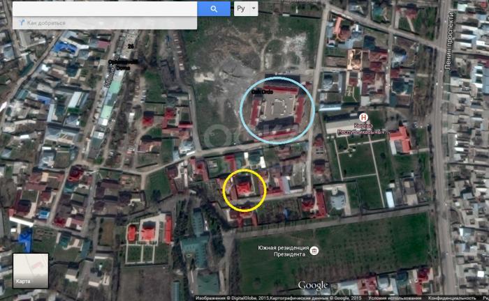 Продаю 10-ком., 315 м2 кв. м., этаж-2, 12 соток -сот., стена кирпич, г. Ош, ул. Айтмаматова, 63 (р-н Резиденции, см. карту).,