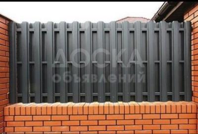 Заборы из металлического штакетника в Бишкеке