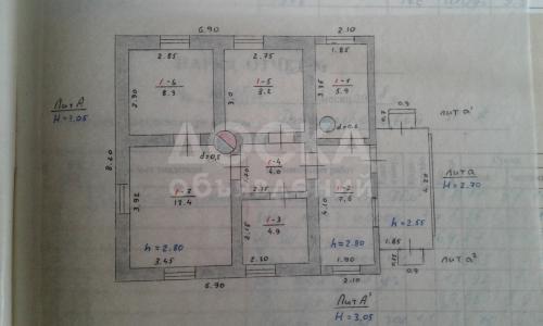 Продаю дом 4-ком., 1кв. м., этаж-1, 4-сот., стена саман, Улица Красная пер Партизанский .