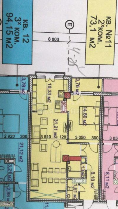 Продаю квартиру 2-ком., 73,3кв. м., этаж - 4/10, Ахунбаева/ Абая.
