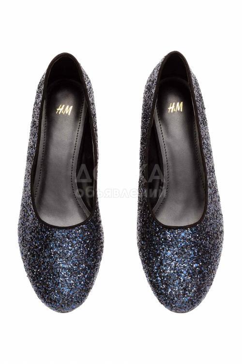 H&M Туфли лодочки на обтянутом каблуке р.36