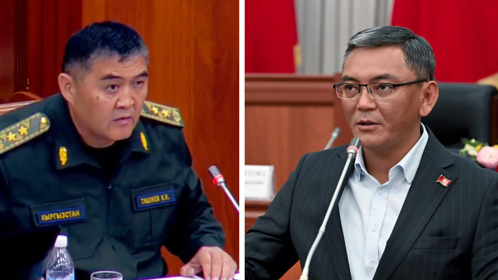 Слева-направо: Камчыбек Ташиев, Мирлан Самыйкожо уулу