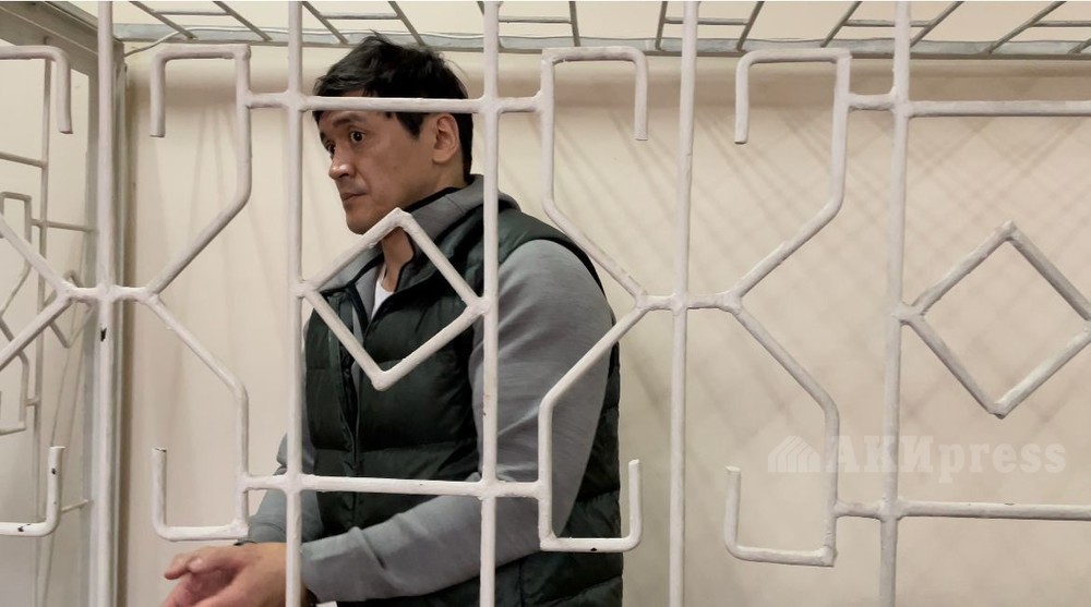 Санжар Сапарбеков на процессе 7 февраля 2022 года.