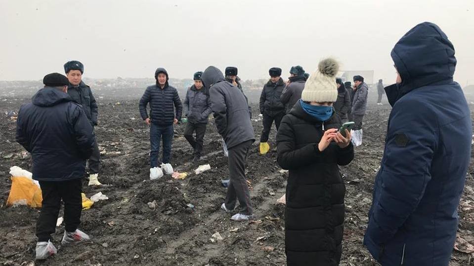 Рейд на Бишкекском санитарном полигоне