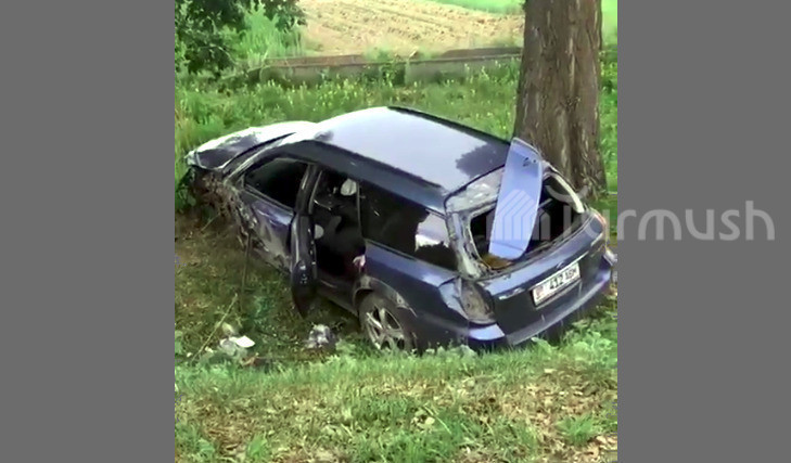 Авто, которое столкнулос с машиной из кортежа президента