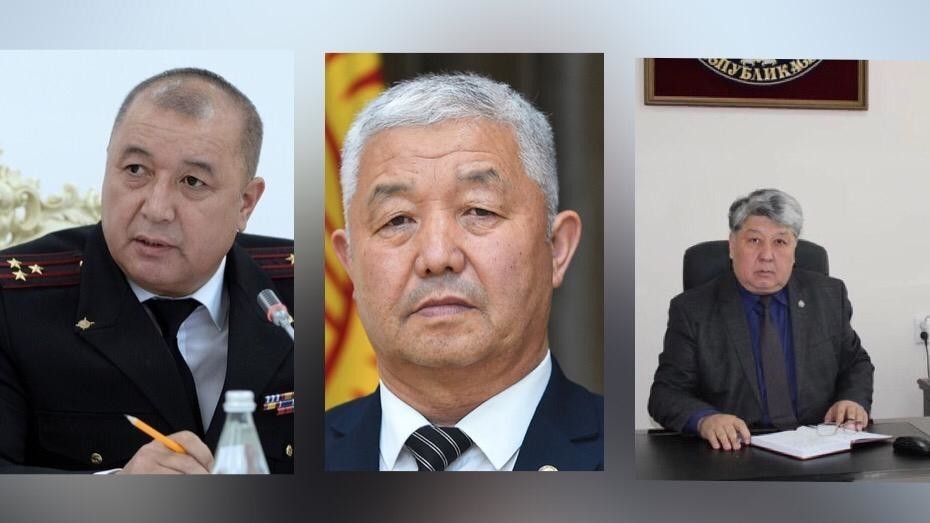 Слева направо: Бакир Таиров, Каныбек Ботобаев и Абдумуктур Маматов