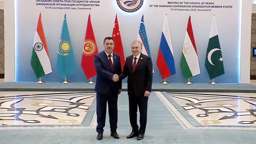 Садыр Жапаров и Шавкат Мирзиеев