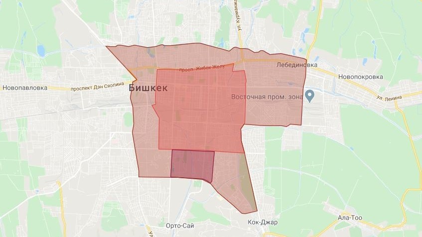 Карантинная зона Бишкека