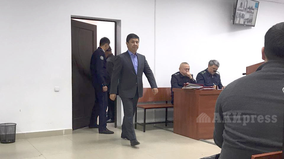 Темир Сариев на заседании суда по делу Текебаева и Чотонова