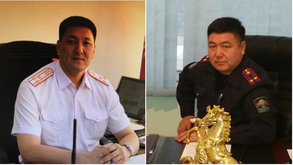 Слева направо: Ш.Бопонов и М.Чалыбаев