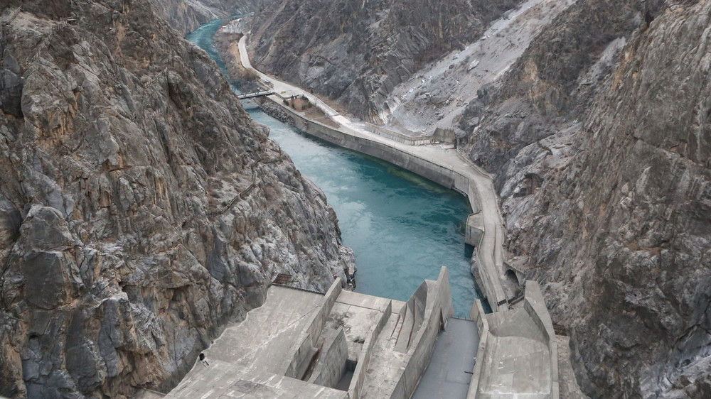 Токтогульское водохранилище по состоянию на 19 декабря 2020 года.