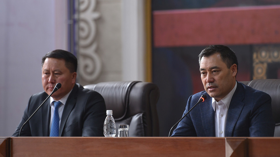 Генпрокурор Курманкул Зулушев и и.о. президента, премьер-министр Садыр Жапаров