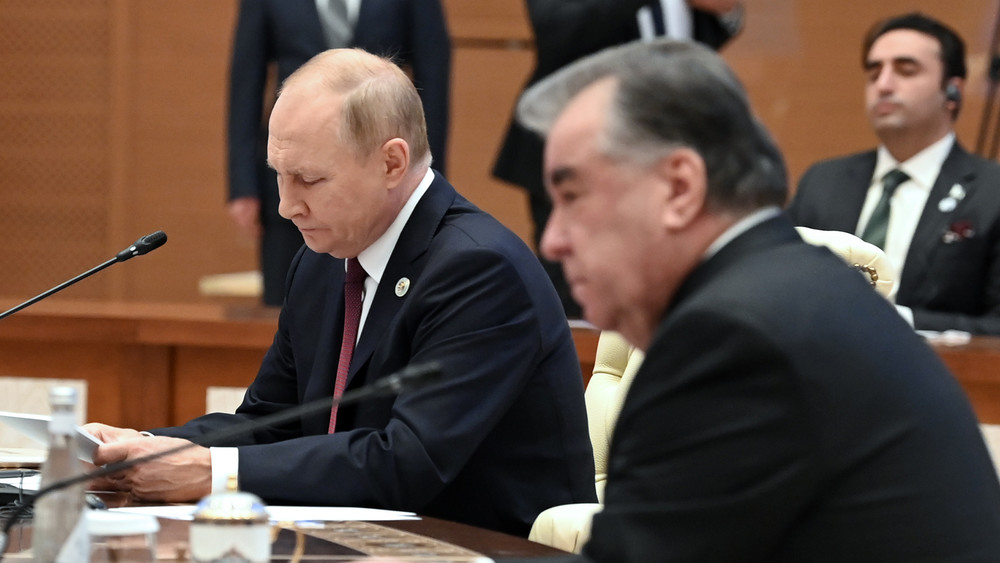 Владимир Путин и Эмомали Рахмон