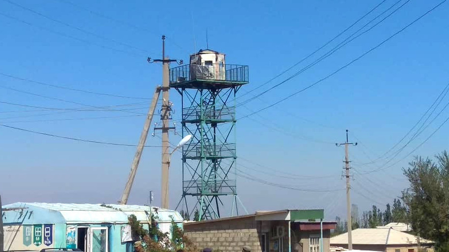 Металлическая наблюдательная вышка погранзаставы «Максат»