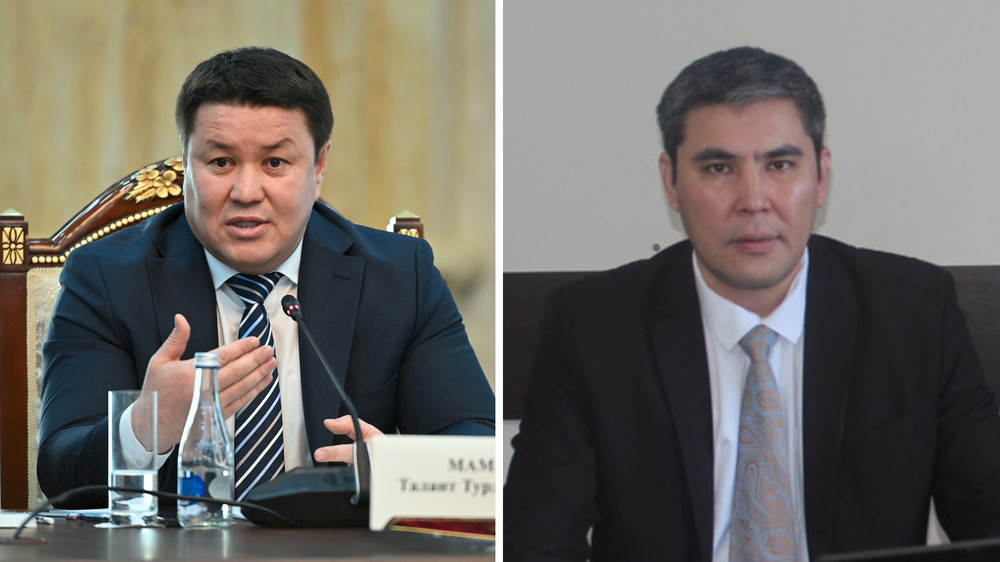 Спикер ЖК Талант Мамытов и замминистра Чоро Сейитов