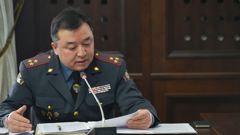 Замминистра внутренних дел Октябрь Урмамбетов