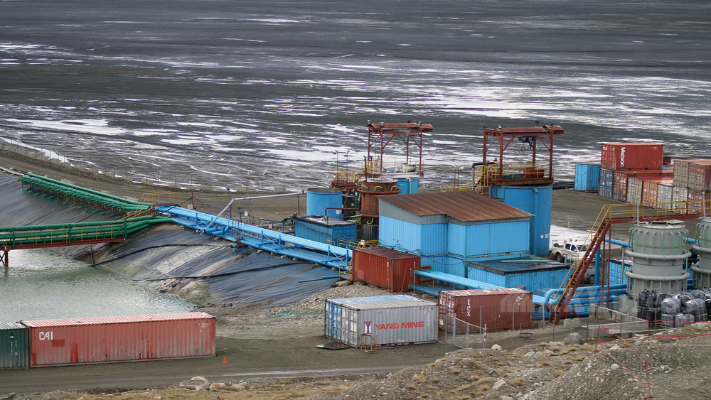 Хвостохранилище на месторождении Кумтор