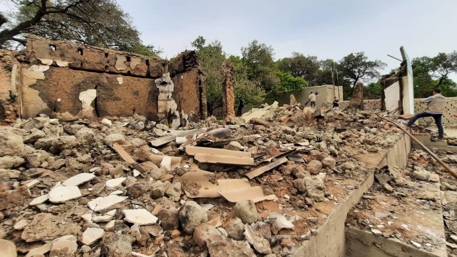 Участок Кок-Терек в Баткенской области, где сожгли 18 домов