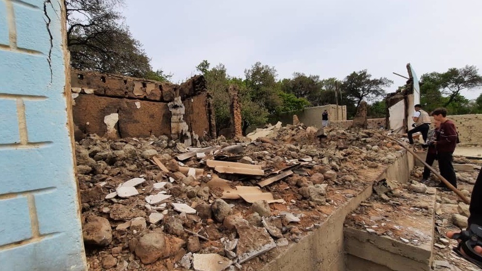 Участок Кок-Терек в Баткенской области, где сожгли 18 домов