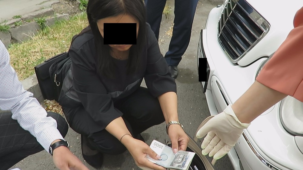 Задержание подозреваемой