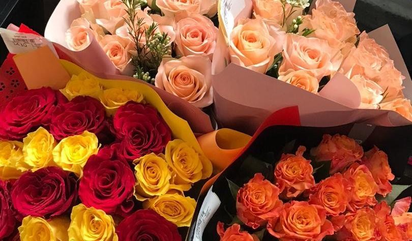 Букеты роз по 1150 сомов