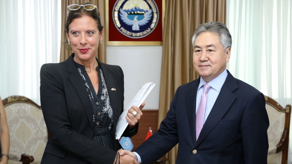 Кристин Антье Граве и Жээнбек Кулубаев