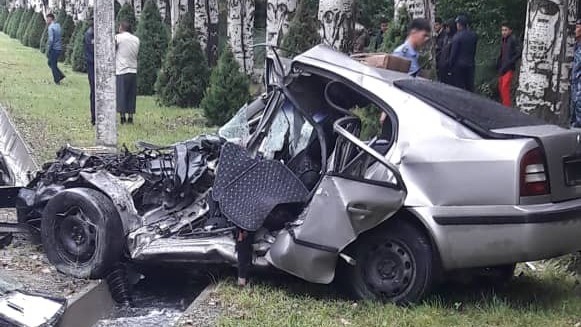 Кадры с места ДТП