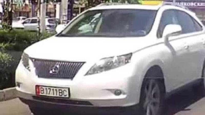 Lexus RX 350 едет против шерсти на Тоголок Молдо. Видео