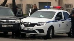 Машина МВД столкнулась с «Субару». Фото