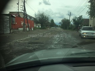 Фото — Состояние участка дороги улицы Абая