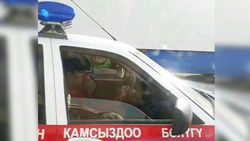 За рулем патрульной автомашины ехал посторонний человек? (видео)