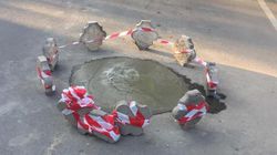 На Тоголок Молдо–Куренкеева восстановили обвалившийся асфальт, - мэрия