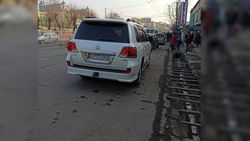 В городе Ош замечена «Тойота» с подложными госномерами