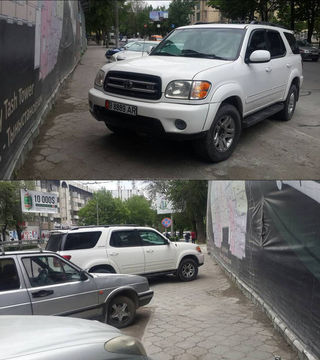 Парковка на тротуаре