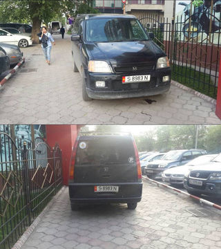 Парковка на тротуаре