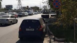 Водитель припарковал свой «Фит» в неположенном месте
