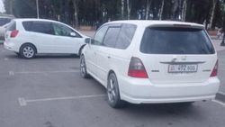 «Одиссей» припарковался поперек парковки, занял два места. Фото