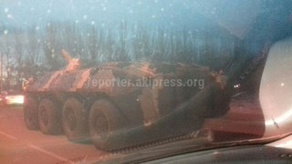 Утром по южной магистрали проезжала колонна боевой техники, - читатель <b><i>(фото)</i></b>
