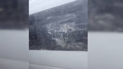 Водитель маршрутки заклеил скотчем неисправное окно , - местный житель <i>(фото)</i>
