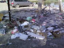 Читатель жалуется на мусор и антисанитарию на КПП «Ак-Жол» - «главных воротах» в Кыргызстан <b>(фото)</b>