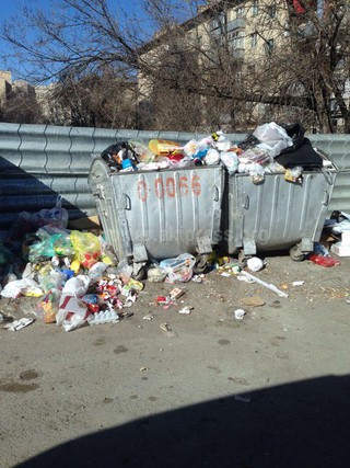 «Тазалык» вывез мусор из Октябрьского района